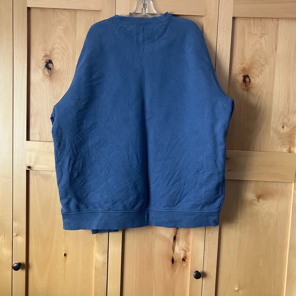 L.L. Bean Dusty Blue Traditional Fit Sweatshirt - Picture 3 of 5
